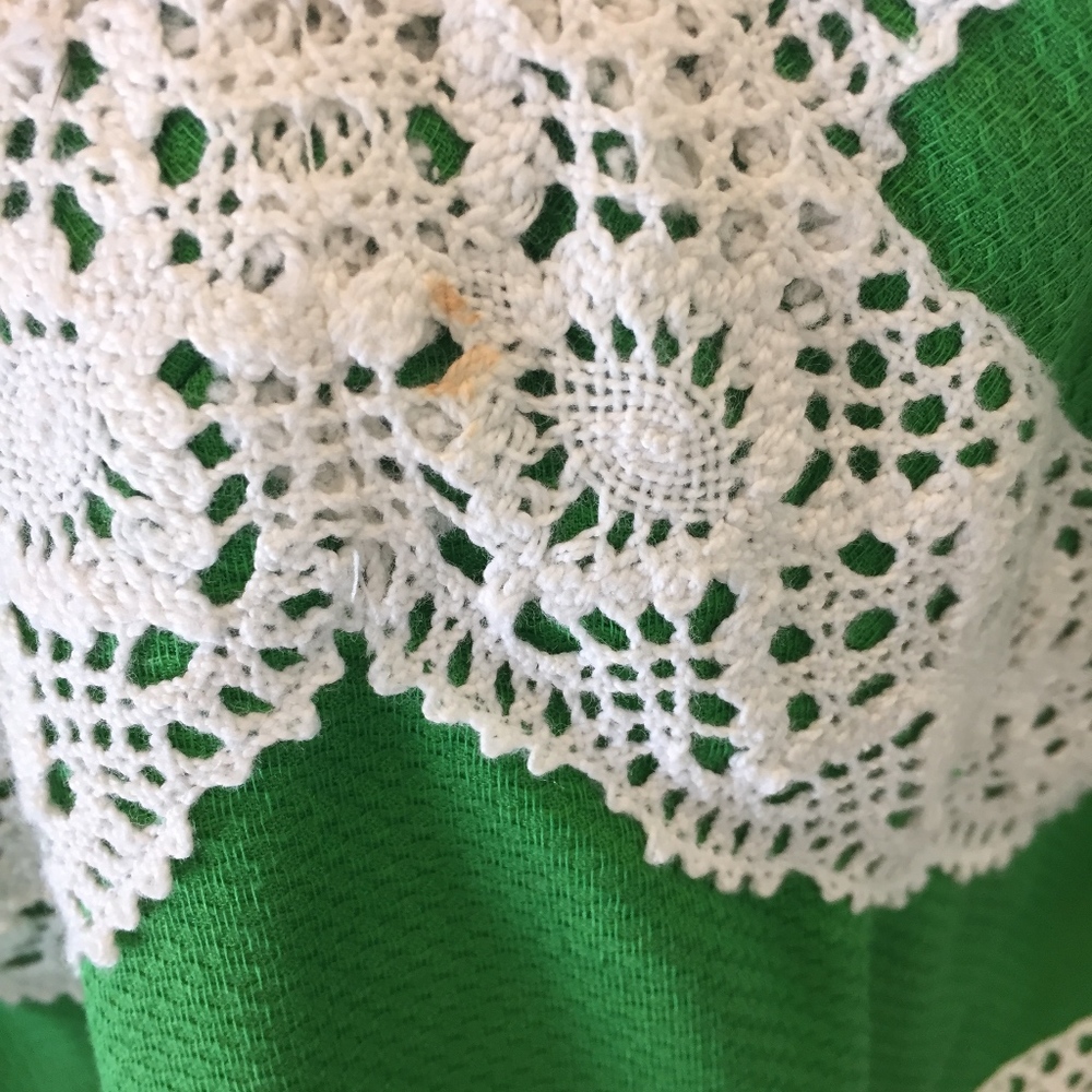 Willi Smith Green and White Backless Dress - Picture 5 of 5
